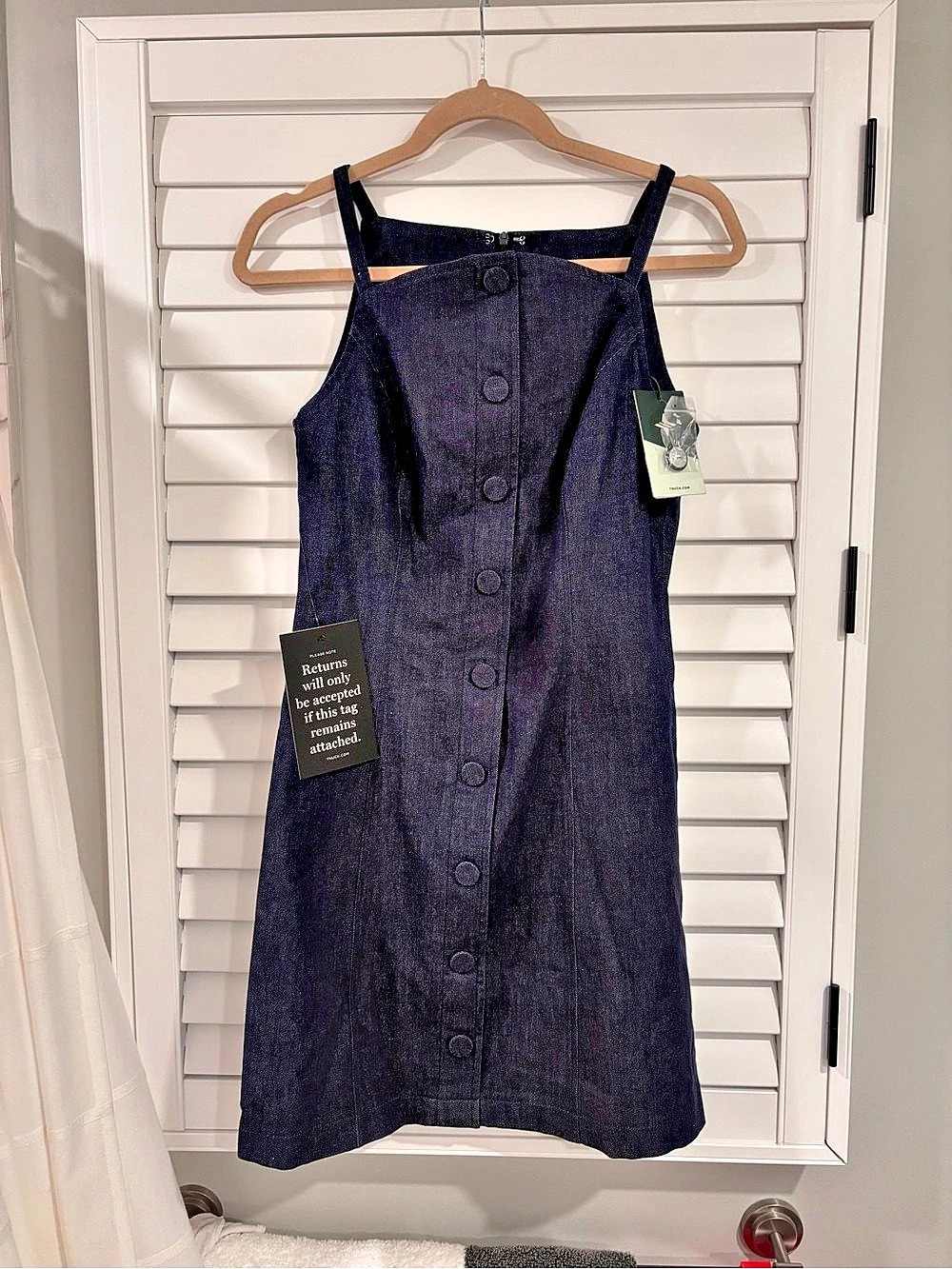 Tuckernuck Dillam Mini Dress Denim Mini Dress Size XS NWT